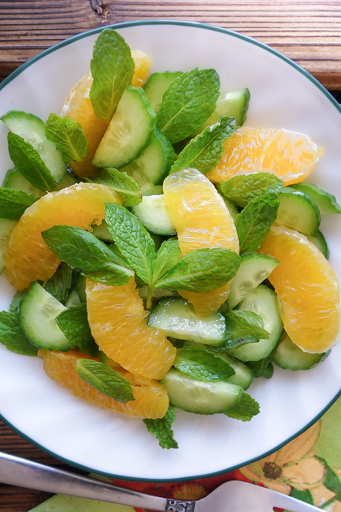 Orange Cucumber Salad (Nut-Free, AIP) - Zesty Paleo